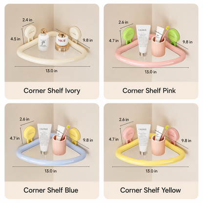 No-Drill Pastel Bathroom Storage Shelf