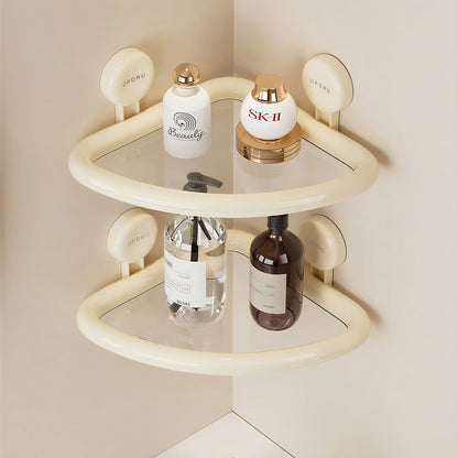 No-Drill Pastel Bathroom Storage Shelf