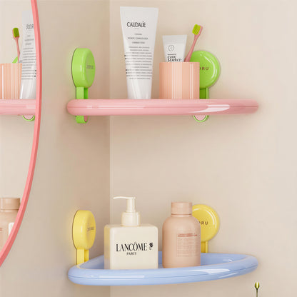 No-Drill Pastel Bathroom Storage Shelf