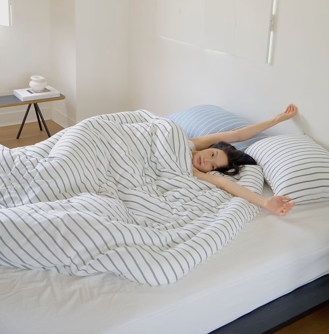 Modal Stripe Comforter & Pillow Set (Corn-Fiber Fill) - image 7 of 10