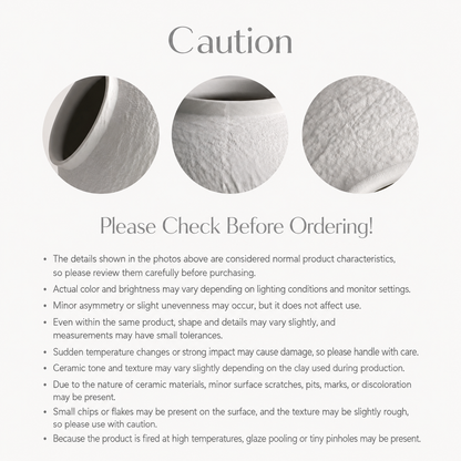 Seolwol White Ceramic Moon Jar Vase