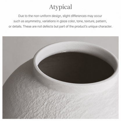 Seolwol White Ceramic Moon Jar Vase
