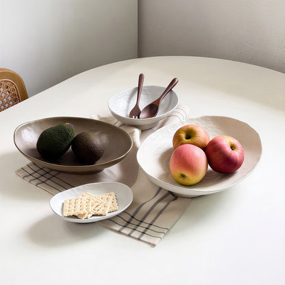 Neoul Handmade Footed Oval Pasta Bowl – Medium