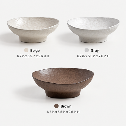 Neoul Handmade Footed Oval Pasta Bowl – Medium