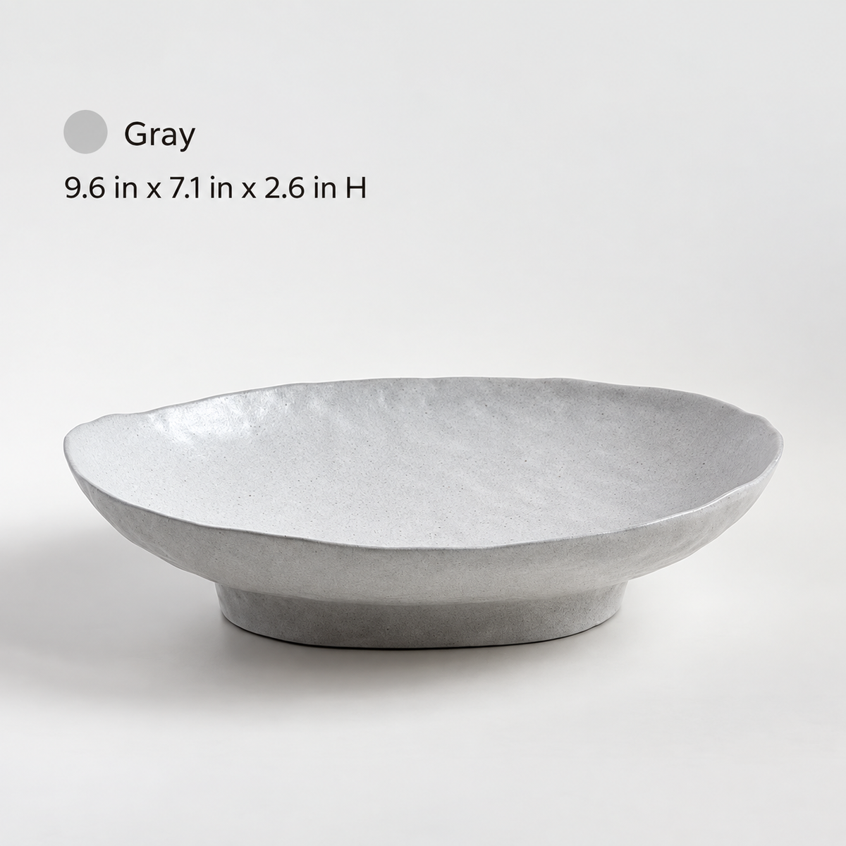 Neoul Handmade Footed Oval Pasta Bowl – Large