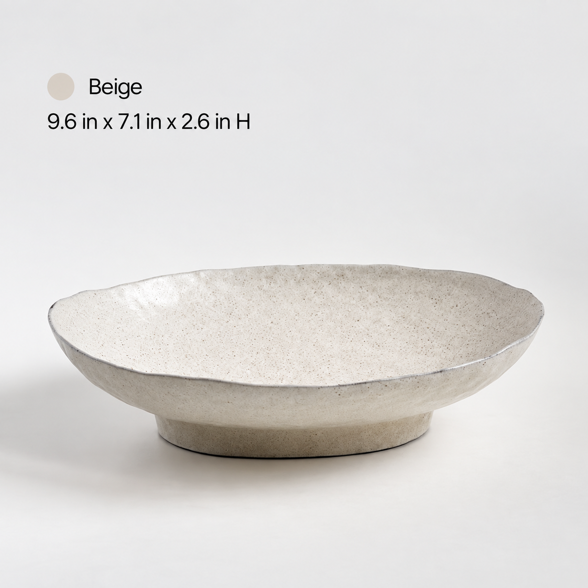 Neoul Handmade Footed Oval Pasta Bowl – Large
