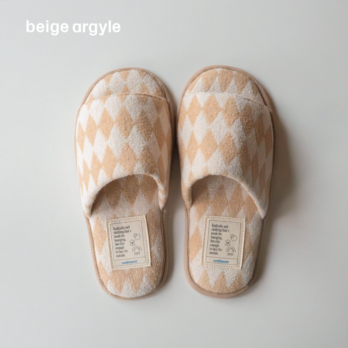 Cozy Patterned Indoor Slippers - detail view