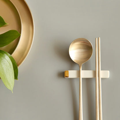 Notdam Moon Curve Brass Cutlery Set of 2