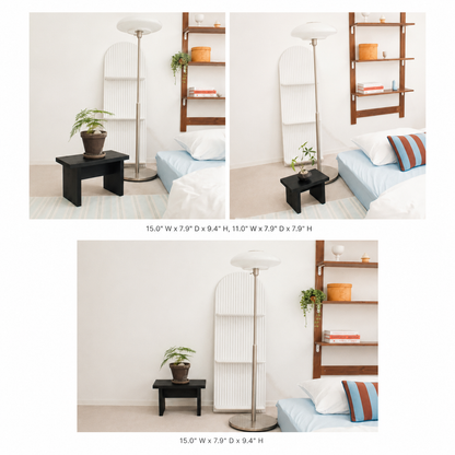 Rectangular Wood Mini Plant Stand