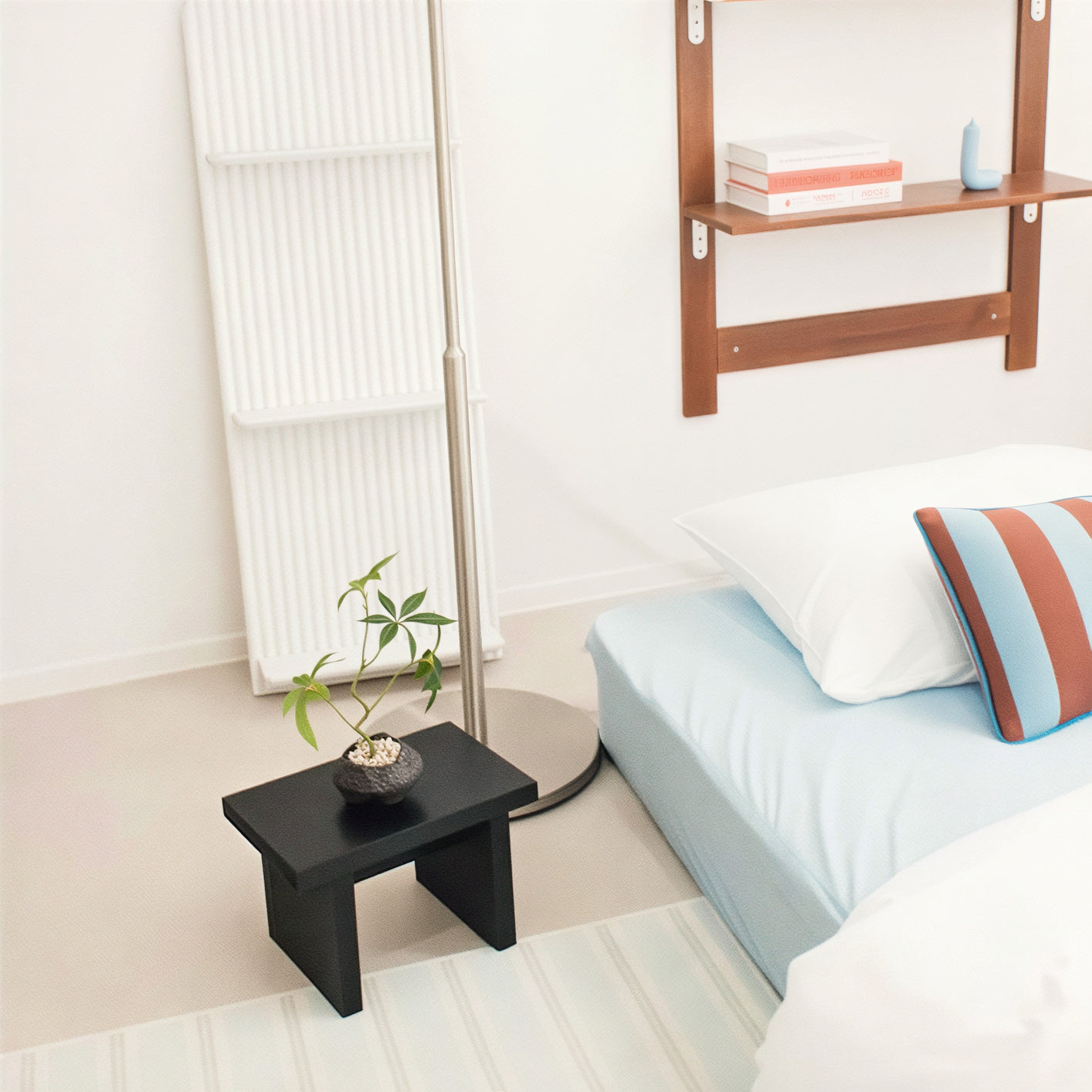 Rectangular Wood Mini Plant Stand