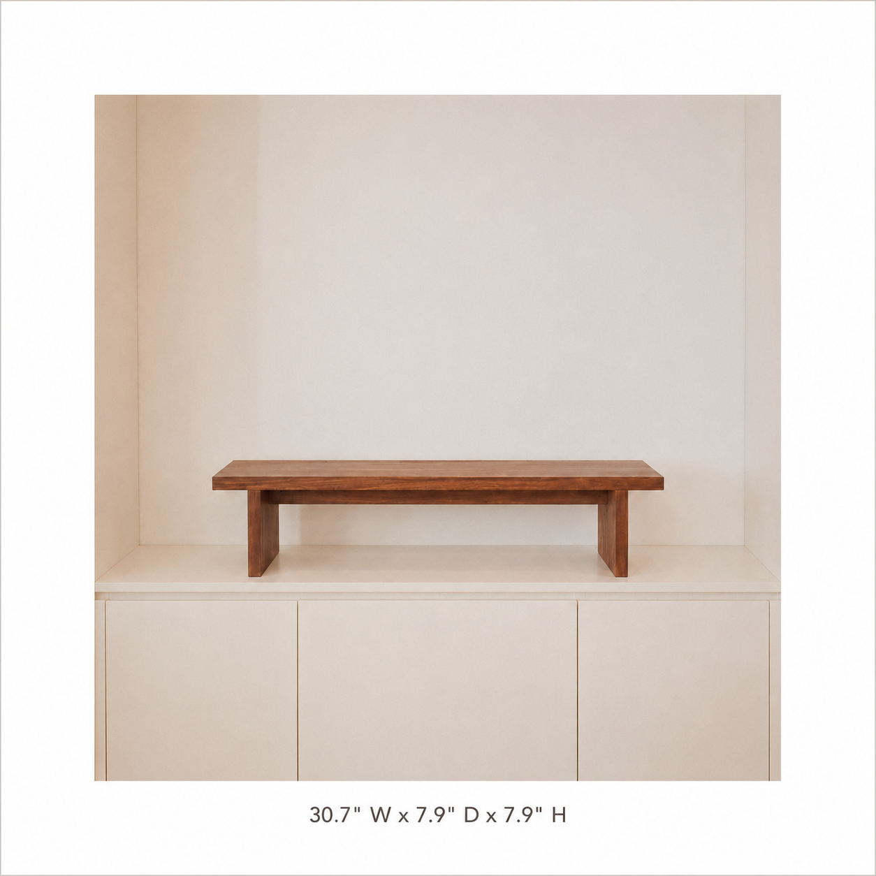 Rectangular Wood Mini Plant Stand