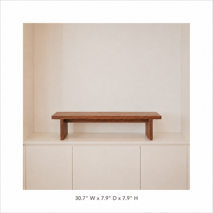 Rectangular Wood Mini Plant Stand