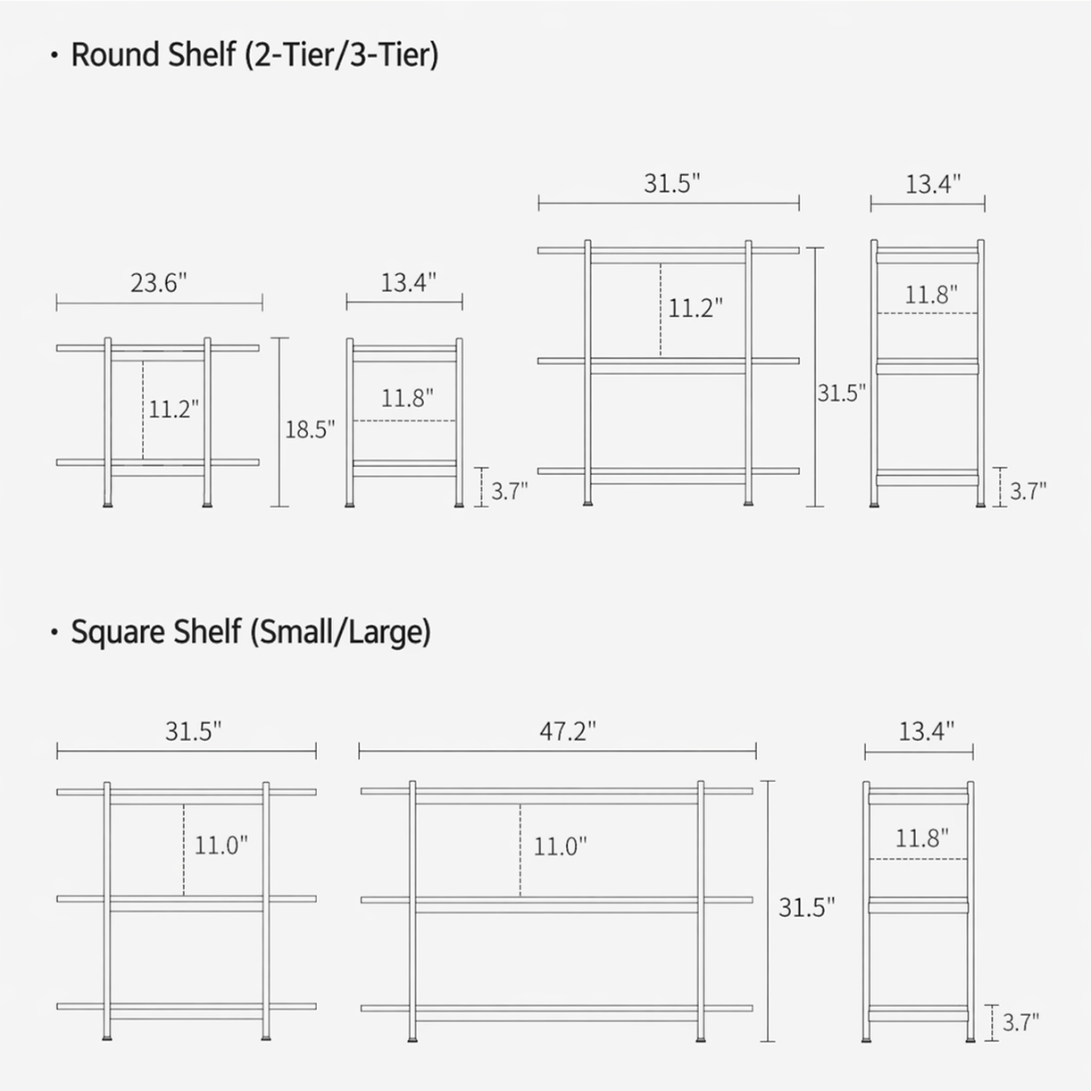 Gott Black Mid-Century Shelf