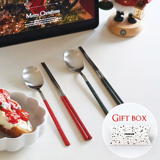 Dotty 4-Person Spoon & Chopstick Set