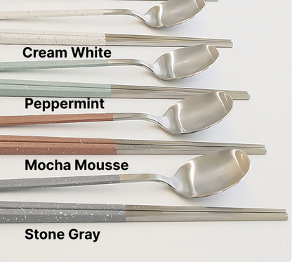 Dotty 4-Person Spoon & Chopstick Set