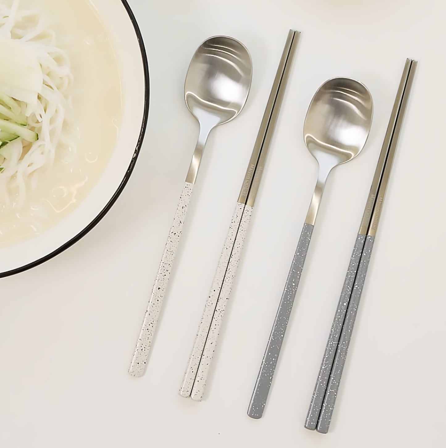 Dotty 4-Person Spoon & Chopstick Set