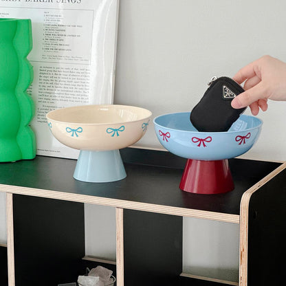 Bow Pedestal Fruit Bowl with Drain