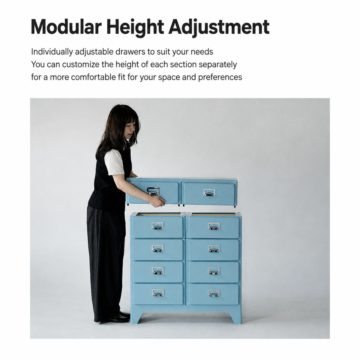 Moto Retro Double Drawer Cabinet