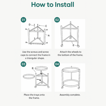 Modo Rolling Side Table