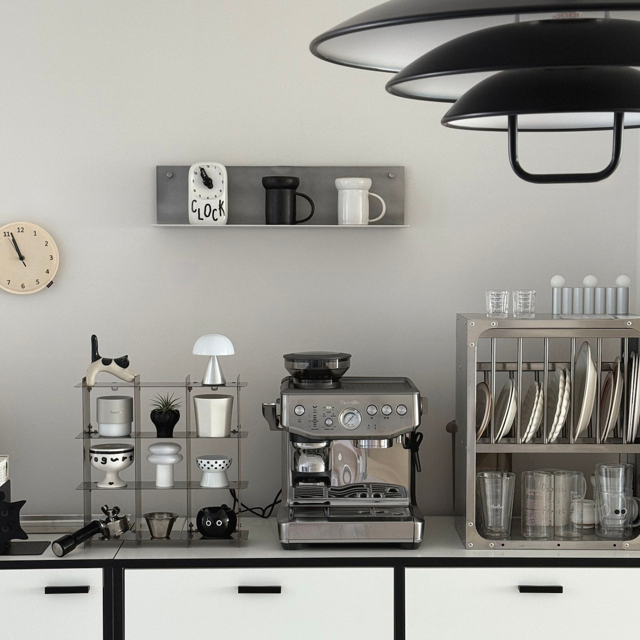 Stainless Grid Storage Shelf