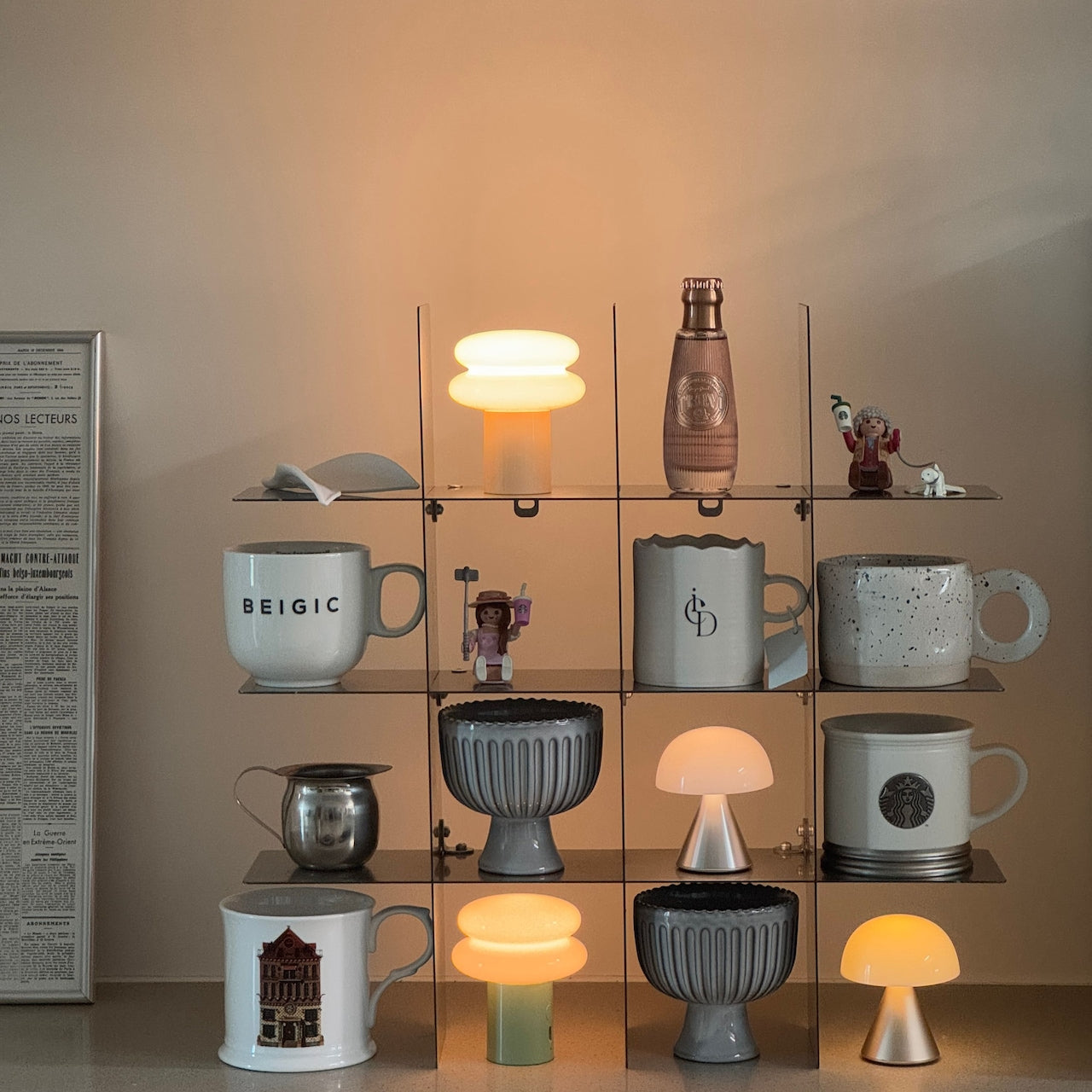 Stainless Grid Storage Shelf