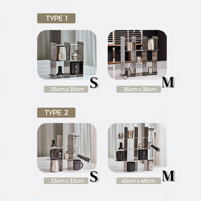 Stainless Grid Storage Shelf