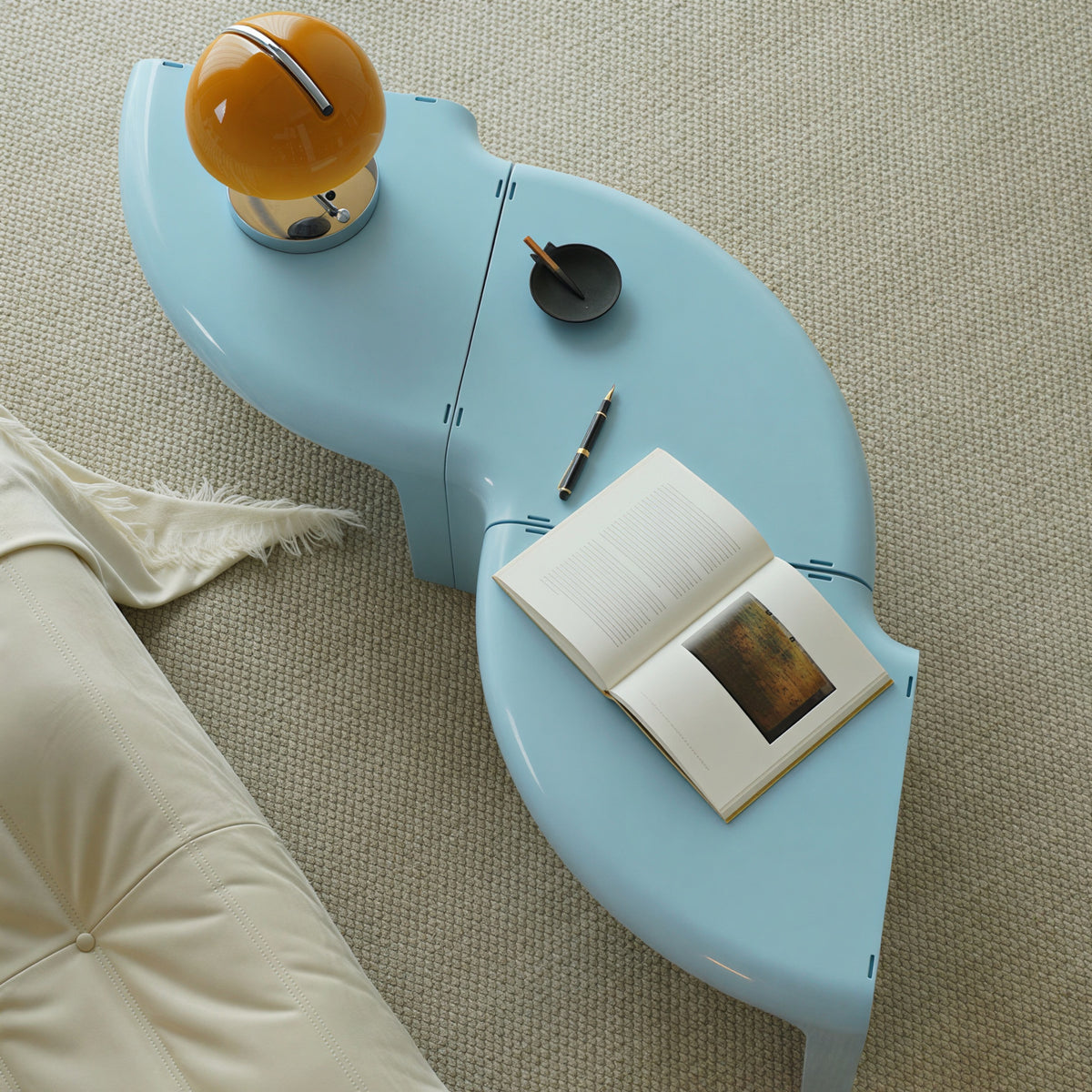 Quarter Modular Round Coffee Table