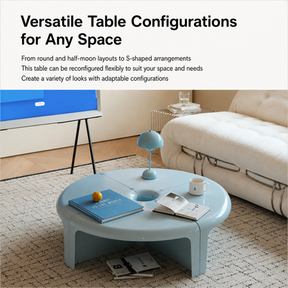 Quarter Modular Round Coffee Table