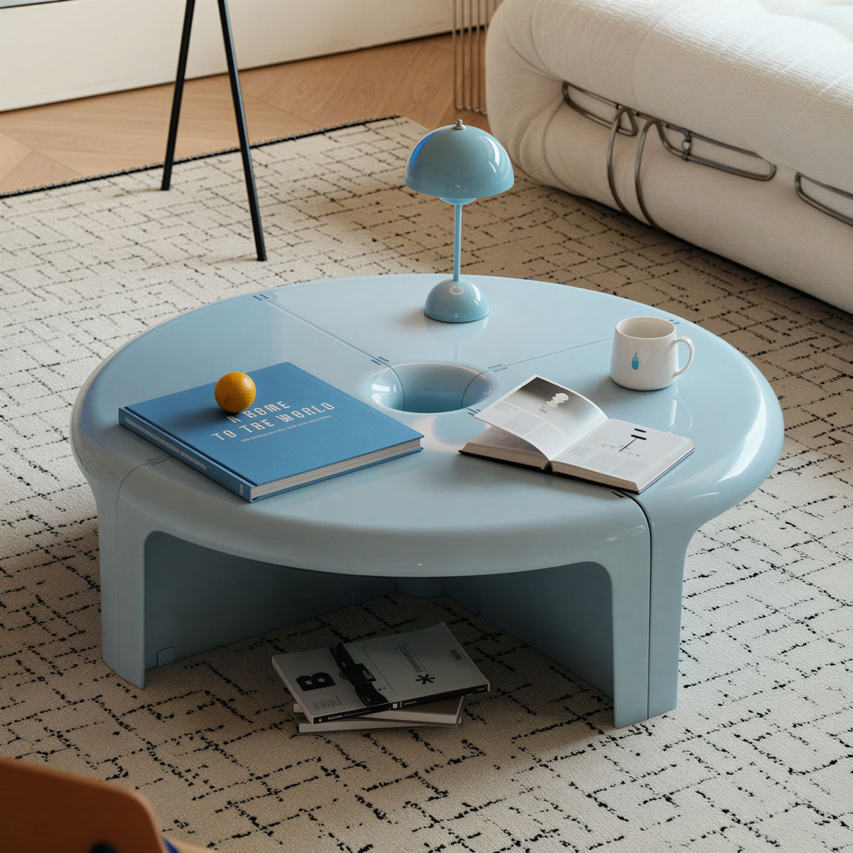 Quarter Modular Round Coffee Table