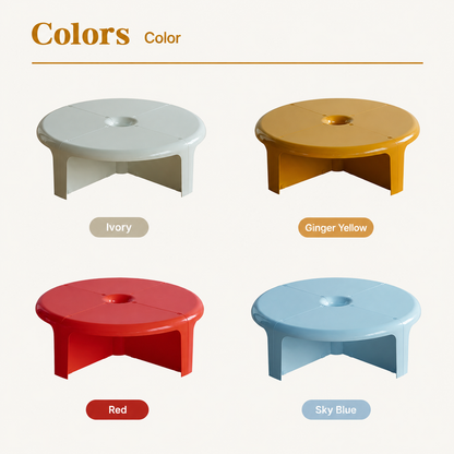 Quarter Modular Round Coffee Table
