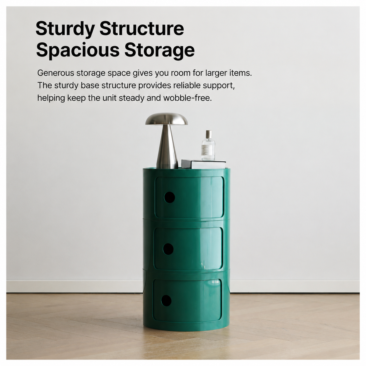 Orbit Sliding Round Storage Cabinet