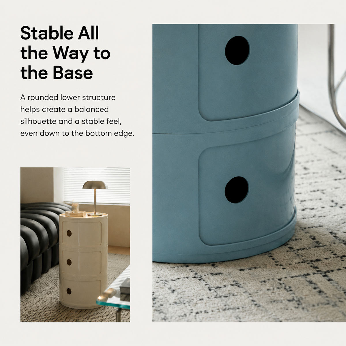 Orbit Sliding Round Storage Cabinet