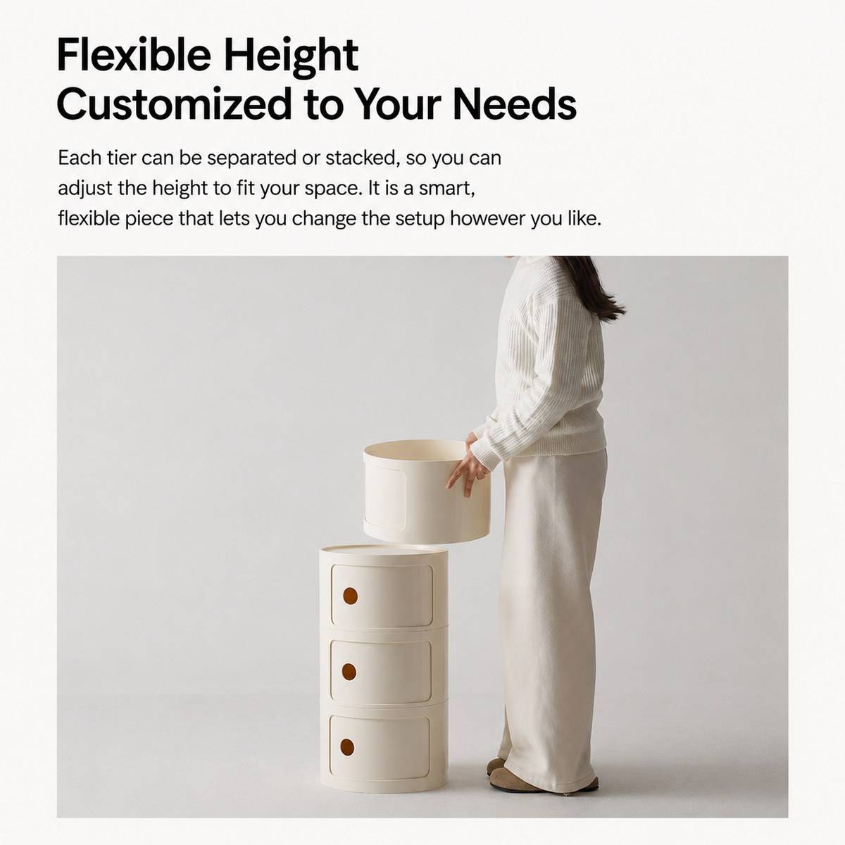 Orbit Sliding Round Storage Cabinet