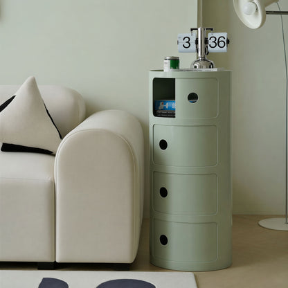 Orbit Sliding Round Storage Cabinet