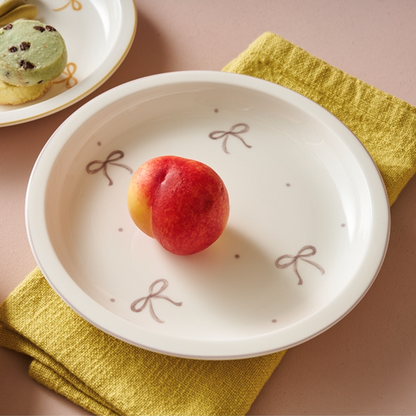 ON Pastel Ribbon Dessert Plate Set (4-Piece)