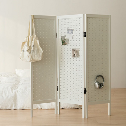 Vine 3-Panel Pegboard Standing Partition