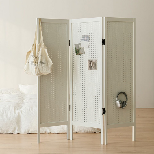 Vine 3-Panel Pegboard Standing Partition