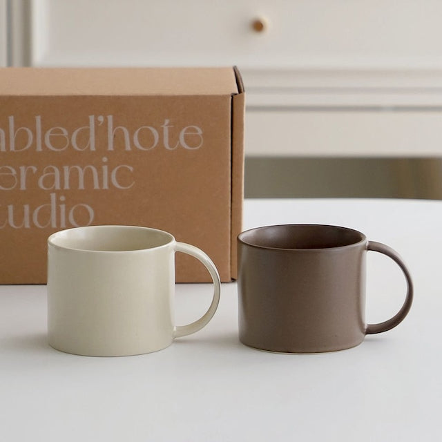 Doze Half Moon Short Mug (Set of 2)