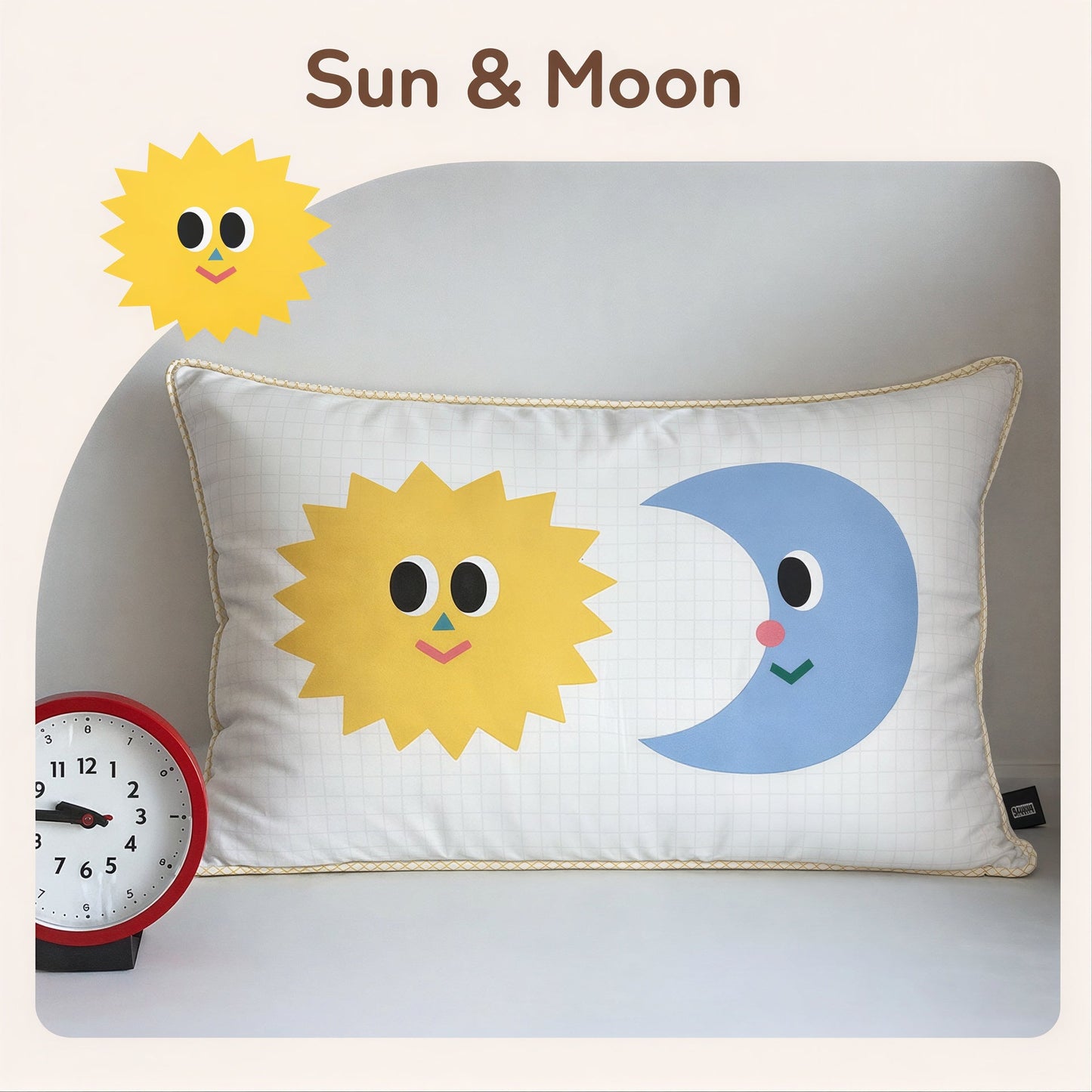 Sweet Dreams Flip Pillowcase for Kids - close up