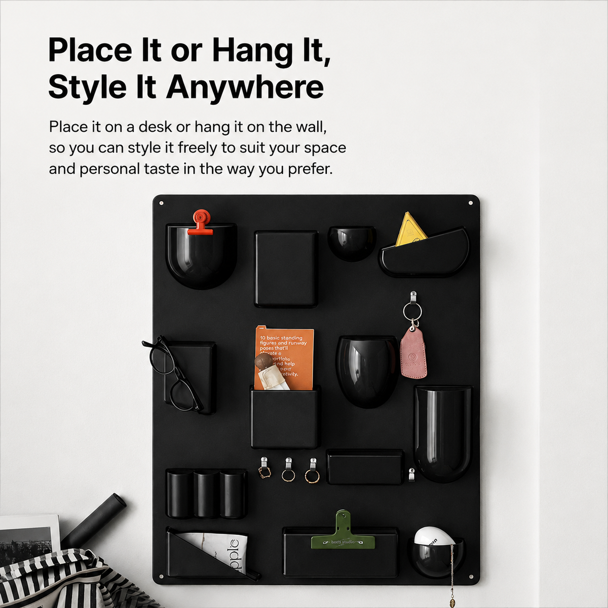 Wall-Mounted Storage Desk Board