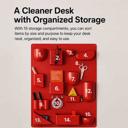 Wall-Mounted Storage Desk Board