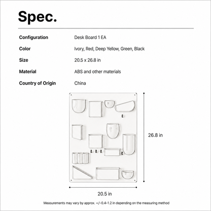Wall-Mounted Storage Desk Board