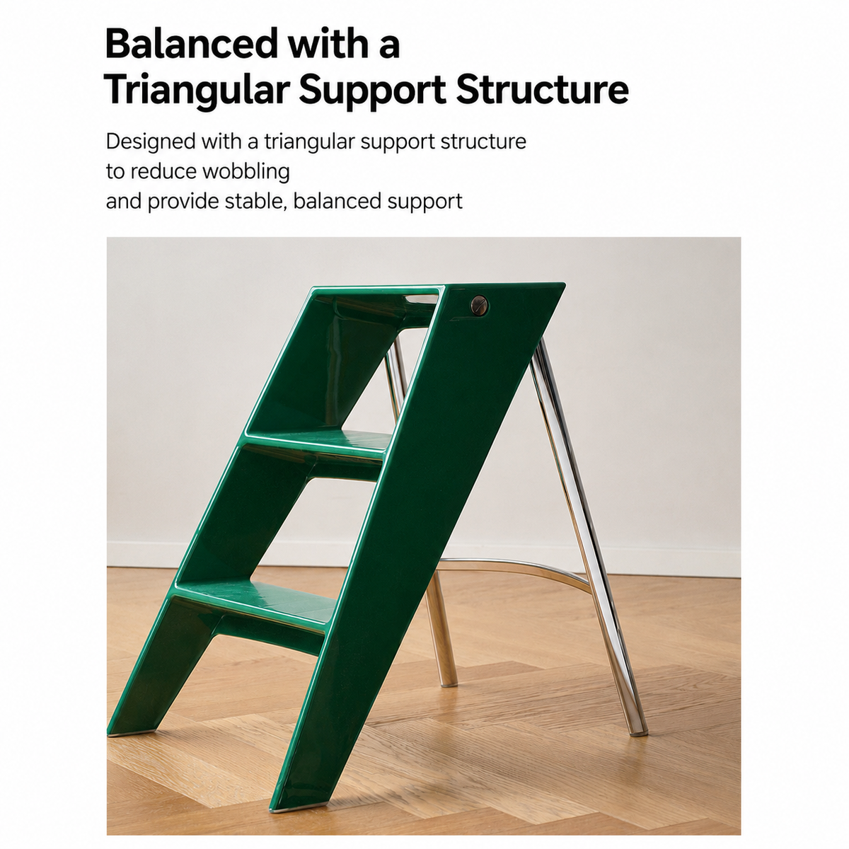 Mid-Century Folding Ladder Stool
