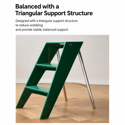 Mid-Century Folding Ladder Stool