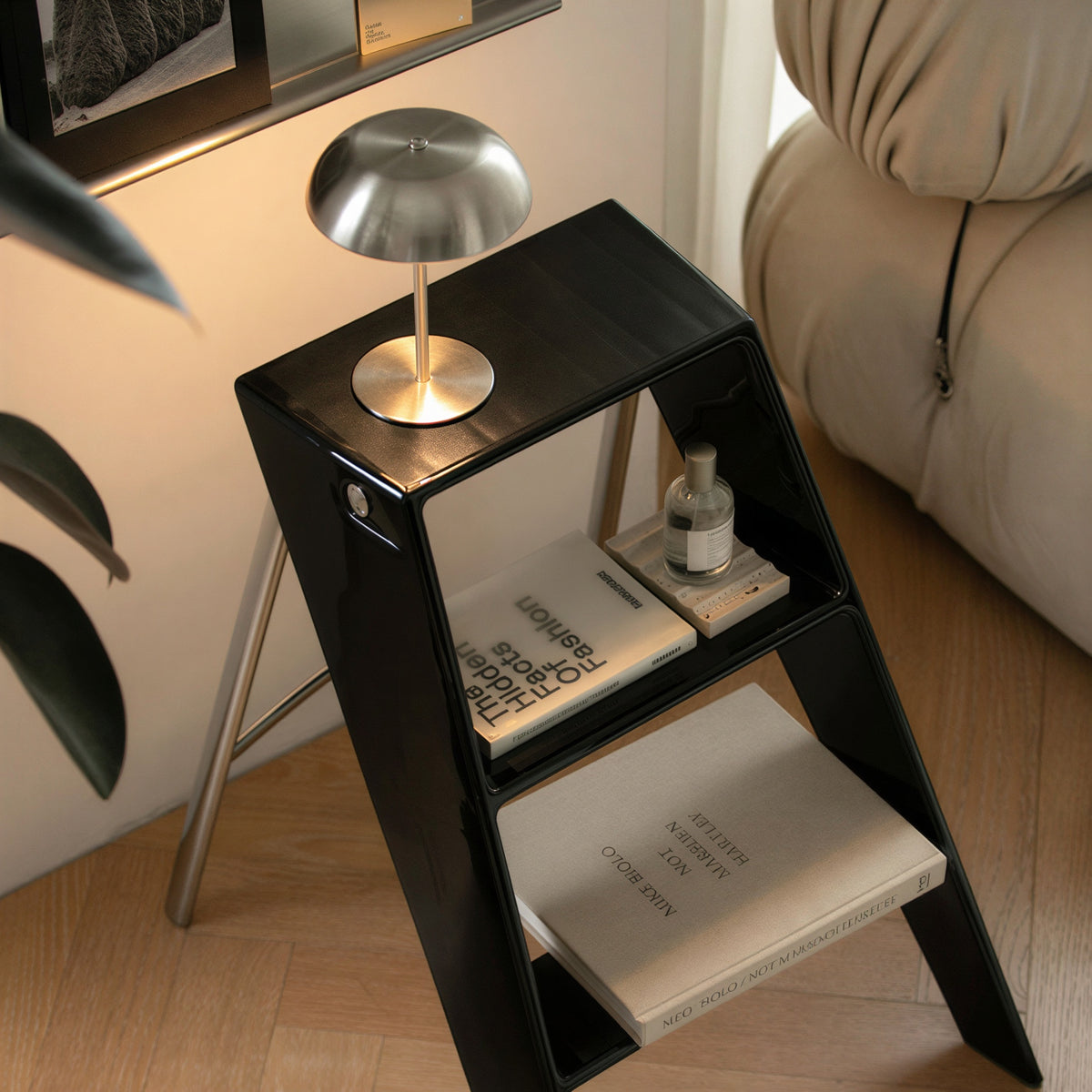 Mid-Century Folding Ladder Stool