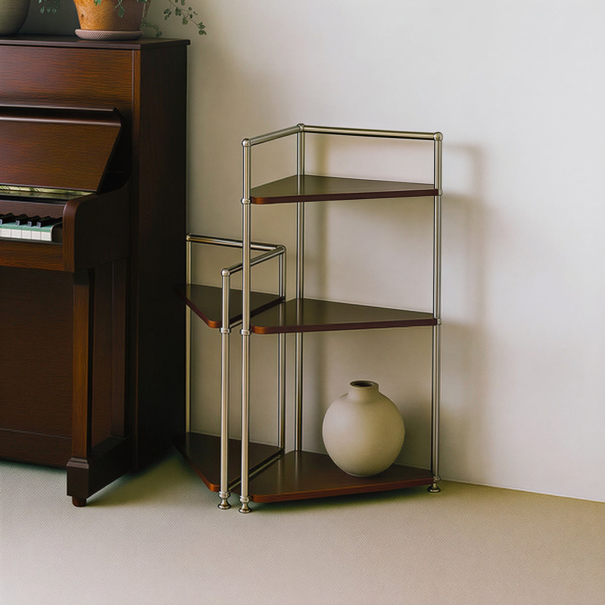 Mid-Century Modular Corner Shelf