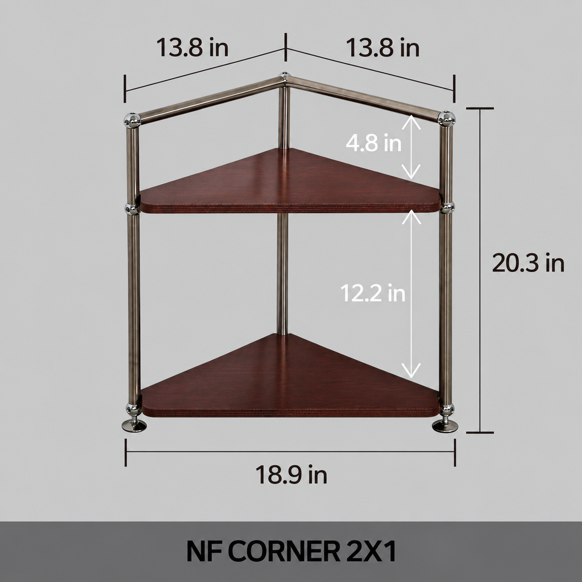 Mid-Century Modular Corner Shelf
