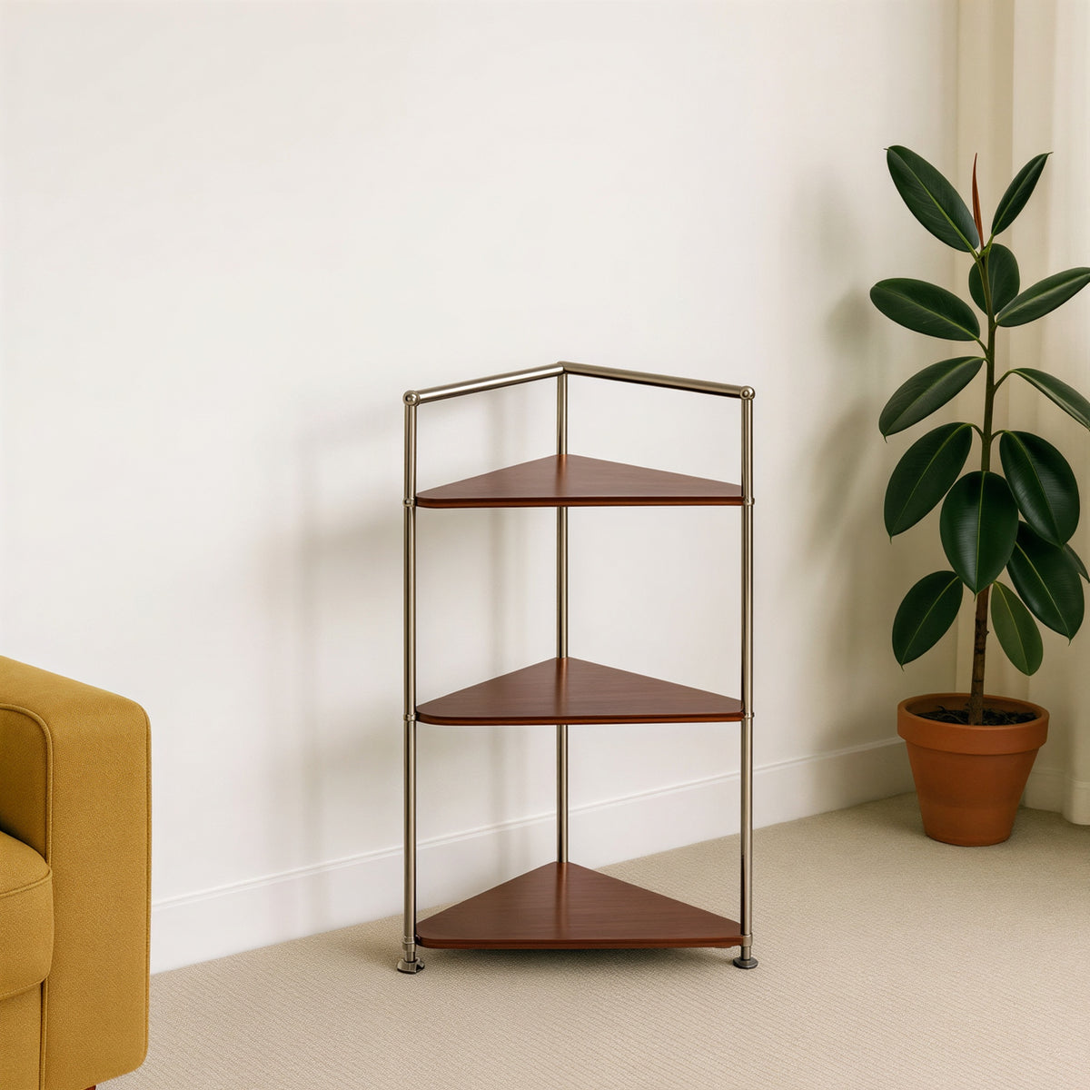 Mid-Century Modular Corner Shelf