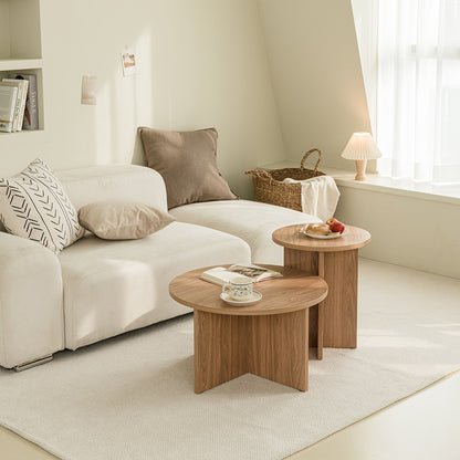 Eden Round Wood Side Table