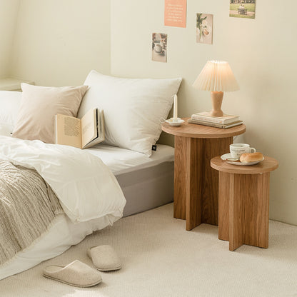 Eden Round Wood Side Table